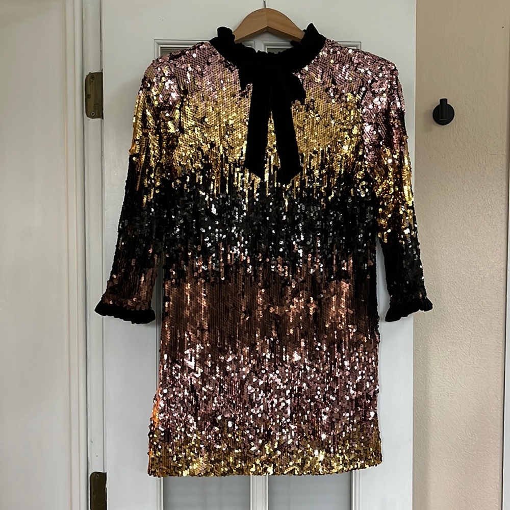 Zara Ombre Sequin Dress